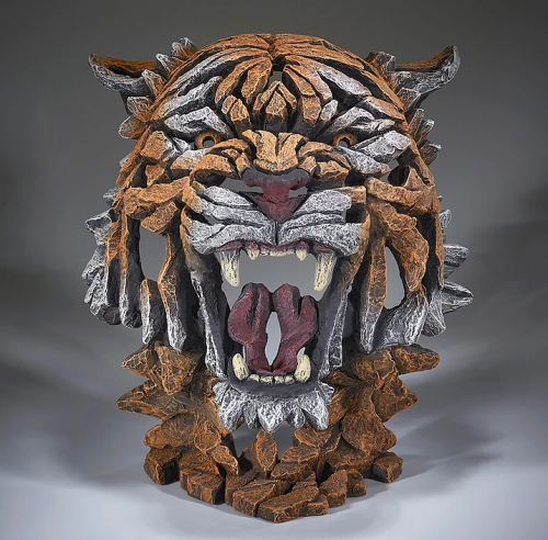 Edge Sculpture – Tiger Bust - Bengal. Open Edition Sculpture.