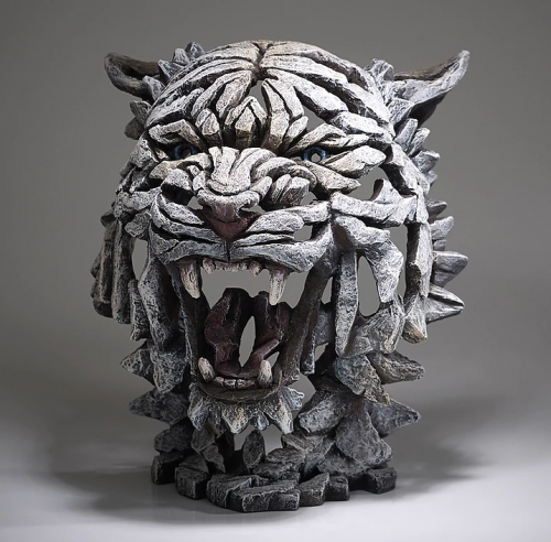 Edge Sculpture – Tiger Bust - Siberian. Open Edition Sculpture