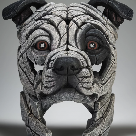 Edge Sculpture – Staffordshire Bull Terrier - Patch. Open Edition Sculpture