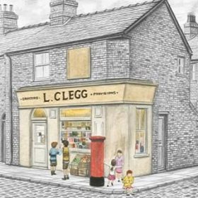 Leigh Lambert – Our Kids Up Shops - Sketch. Limited Edition Print, Hand Signed
