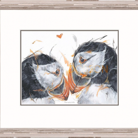 Aaminah Snowdon 'Homebirds' Limited Edition, Hand Signed Print framed