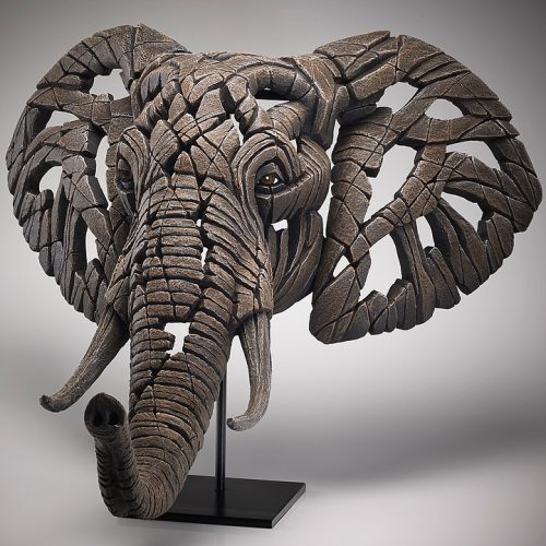 Edge Sculpture – African Elephant Bust. Open Edition Sculpture