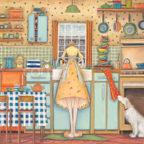 Dotty Earl – Another Kitchen Sink Drama. Limited Edition Print. Hand Signed by the Artist