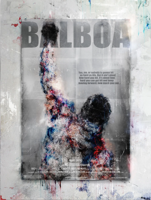 Mark Davies - BALBOA (Rocky) - Billboard. Limited Edition Print. Hand Signed