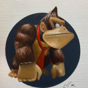 Chris Morgan – Donkey Kong - Oil Study Original, Hand Signed by the Artist
