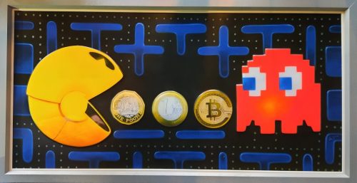 Chris Morgan – BIT Coin Off More Than He Could Chew - Deluxe – Hand Signed, Limited Edition Print Framed