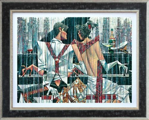 Andrei Protsouk ‘Piano Bar’ Limited Edition Hand Signed Print Framed