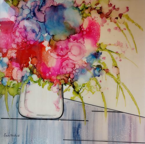 Louise Schofield – Big Pinks. Original Artwork. Hand Signed