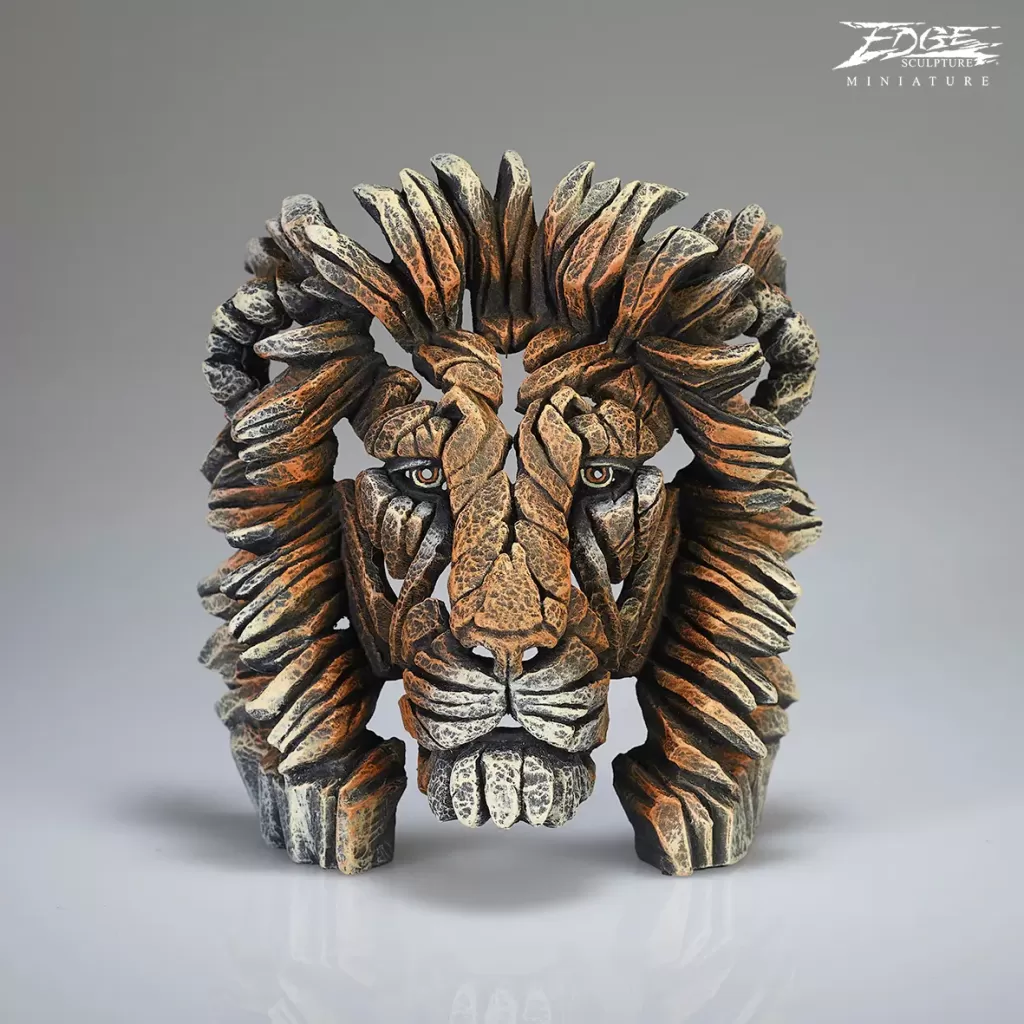 Edge Sculpture - Lion Bust Miniature - FREE UK Delivery - Limited 2 Art
