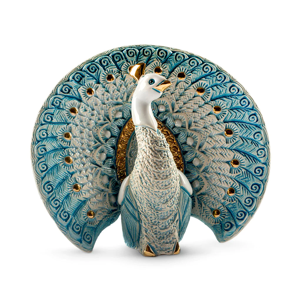 De Rosa - White Peacock - Handcrafted Ceramics - FREE UK Delivery - Limited 2 Art