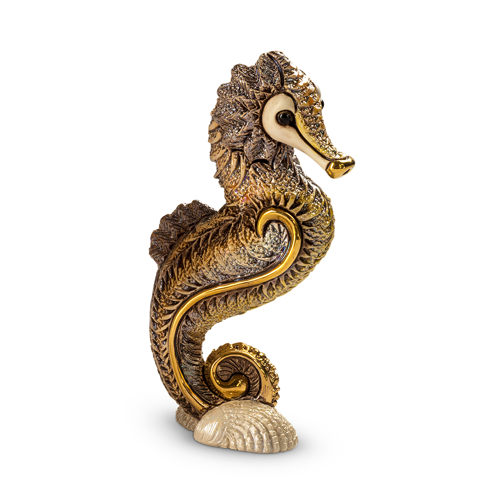 De Rosa - Brown Seahorse - Handcrafted Ceramics - FREE UK Delivery - Limited 2 Art