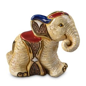 De Rosa - Baby Sumatran Elephant - Handcrafted Ceramic - FREE UK Delivery - Limited 2 Art
