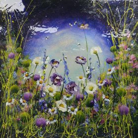 Rozanne Bell - Floral At Dusk - Original - FREE UK Delivery - Limited 2 Art